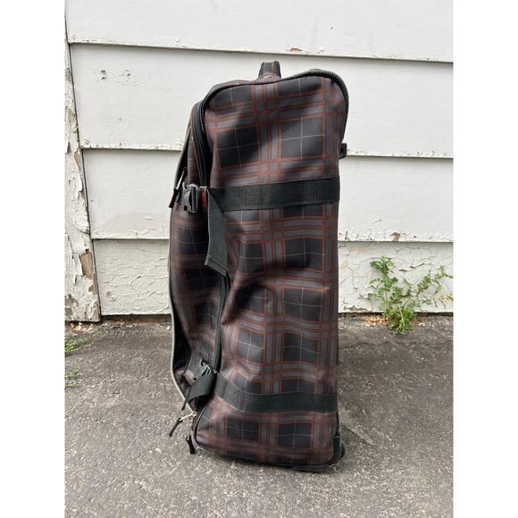 Athalon 29" Hybrid Half Luggage/Half Duffel plaid rolling suitcase traveling bag - Picture 3 of 14